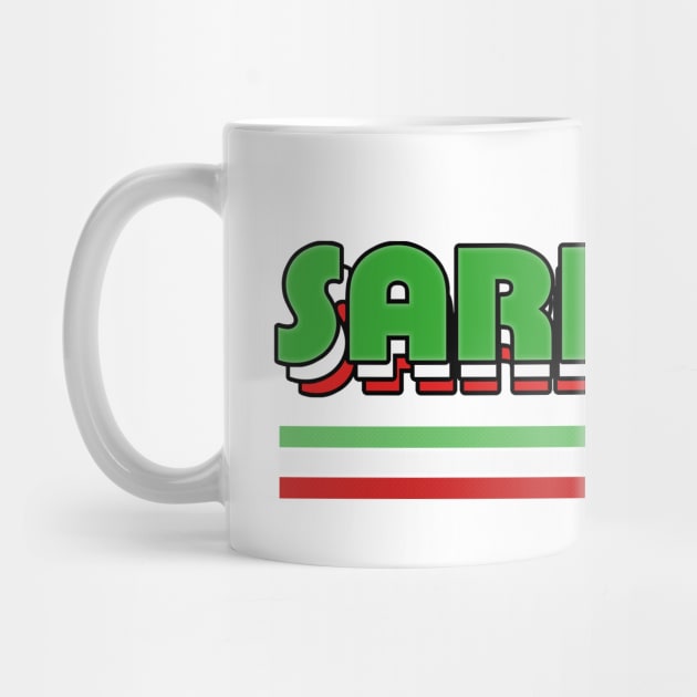 Sardinia // Original Retro Italia Region Design by DankFutura